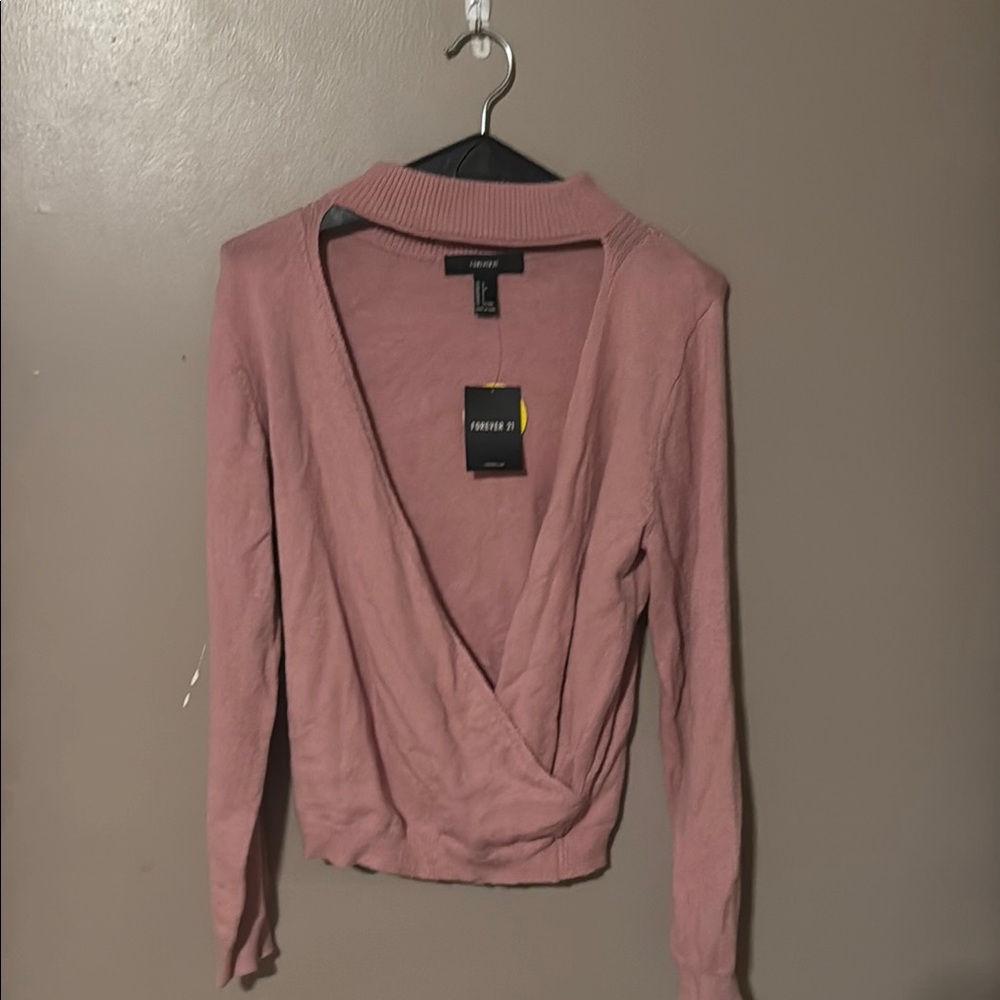 Forever 21 Pink Women's Wrap Top